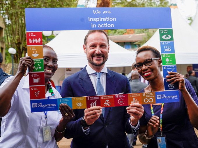 Kronprins Haakon besøker FNs utviklingsprogram i Kenya (2022). Foto: Lise Åserud, NTB